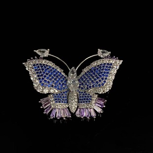 Cocoon-broken Butterfly Autumn and Winter High-end Clothing Women's Coat Accessories Multi-use Fixed Clothes Waist Decoration Butterfly Brooch