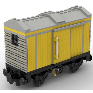 Building Blocks Moc-86518 Box Car Train Wagon 258 Particle Number Kidsren's Christmas Gift