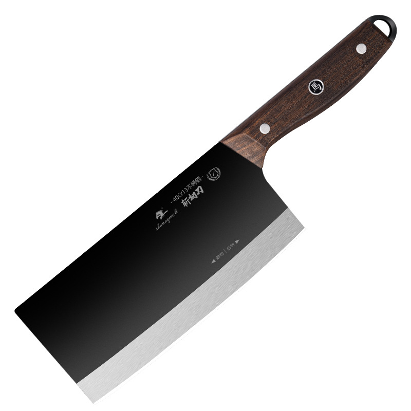Cuchillo de corte de dos caballos de fuerza, corte de hueso, corte de carne, corte de verduras, cuchillo de cocina afilado, corte de acero doméstico, corte de verduras