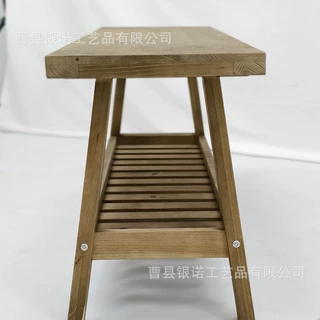 现代简约木质换鞋凳家用客厅入户玄关门换鞋矮凳实木长条换鞋凳