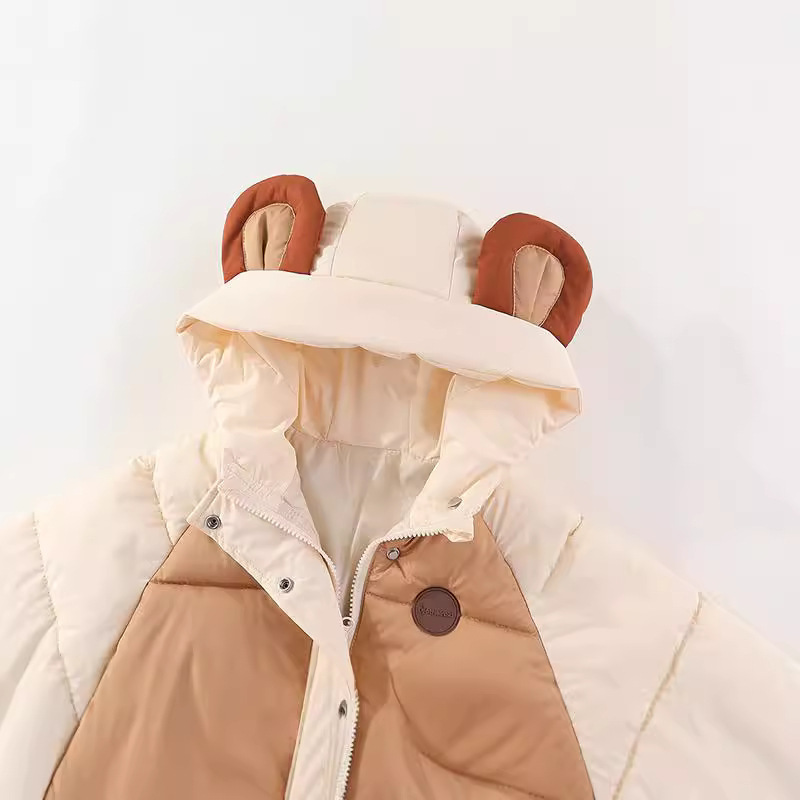 Amazonas ropa infantil 2025 nuevo chaqueta de pluma para niños ropa de algodón coreana para niños y niñas ropa de algodón de dibujos animados chaqueta de niños