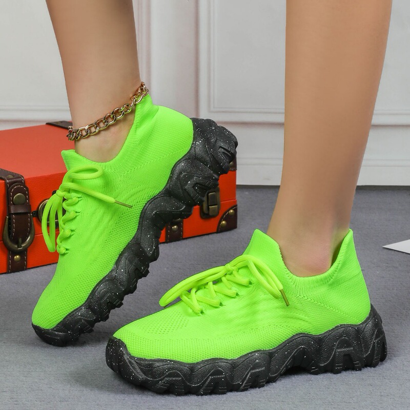 Cross-border Exclusive AliExpress Amazon plus size Sports Women's Shoes Breathable Flying Weaving Socks Shoes Slip-on Lazy Shoes