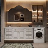 Дубовый гигиенический таз для стирки, французский ретро стиль