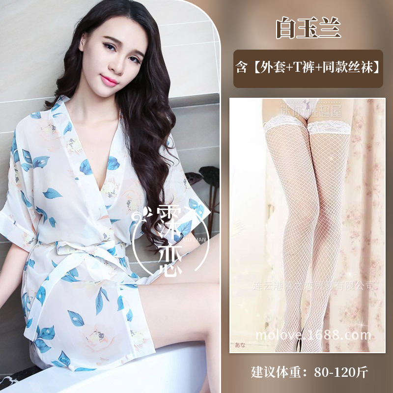 백목련 + 흰색 망사스타킹