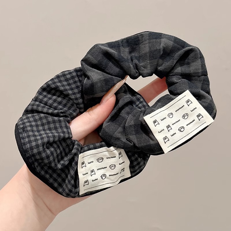 Gray color anillo de cabello para mujeres 2025 nuevo estilo de alta calidad anillo de cabello estricado medio atado de cabello corda de goma adornos para el cabello