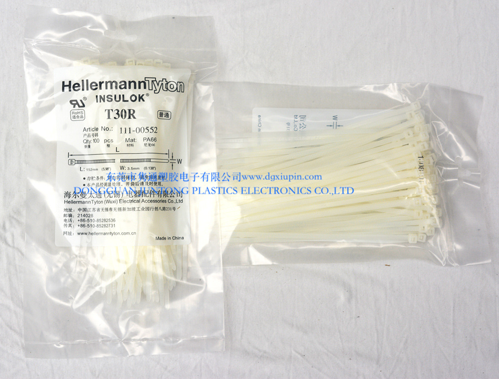 海尔曼太通HellermannTyton电缆扎带111-00552/T30R-PA66-NA