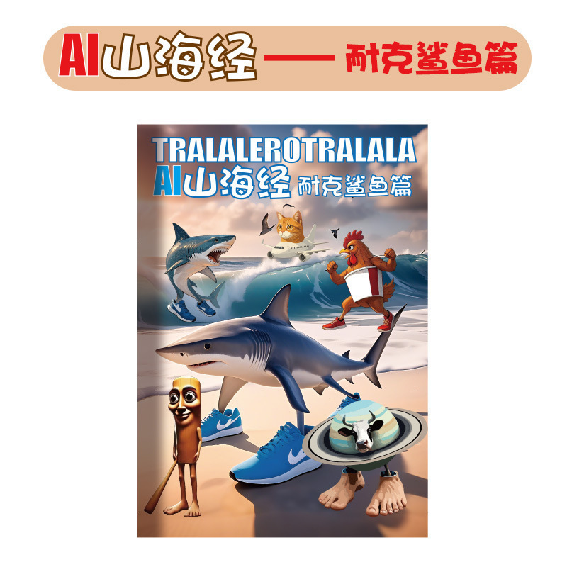 外国の山と海の経典 タンゴンタングサール トンゴウムスティックマン コピーブック 抽象サメ落書き絵画ブック|undefined