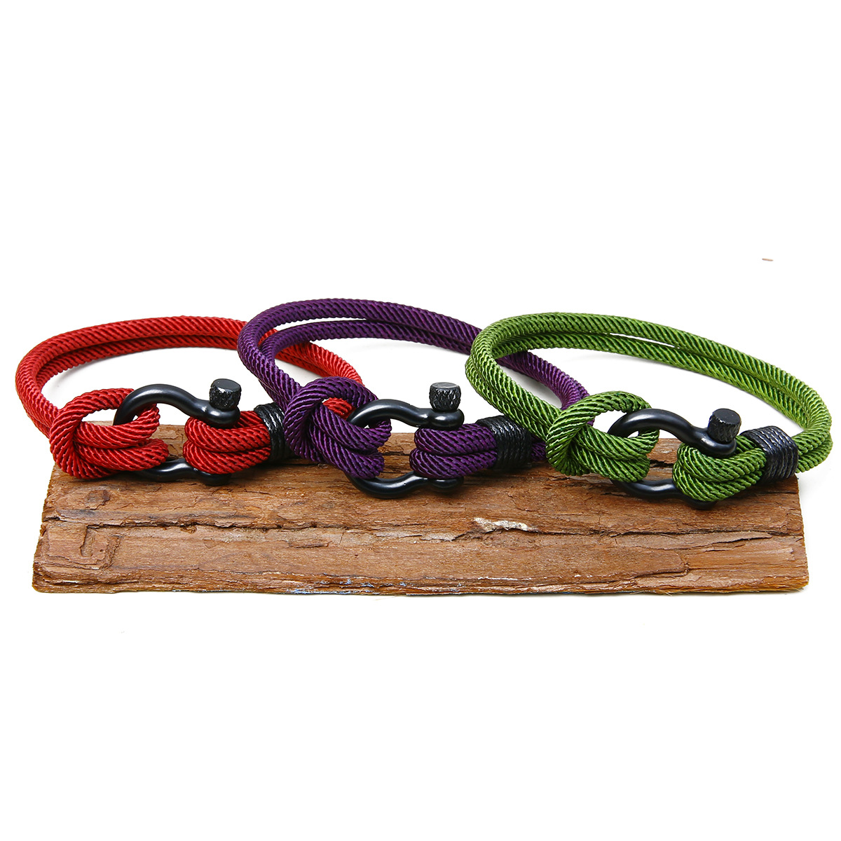 Simple Style Solid Color Stainless Steel Patchwork Menu0027S Bracelets 1 Piece