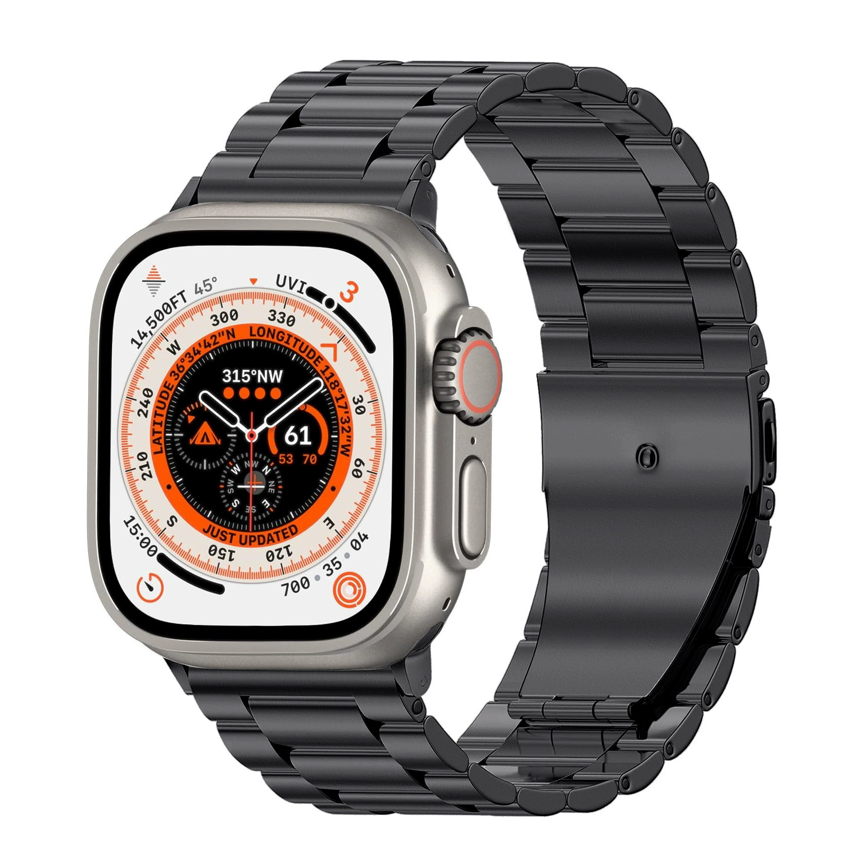Титановый ремешок Sanzhu из титанового сплава, подходит для Apple Watch 10 / Ultra2, титановый браслет для Apple Watch