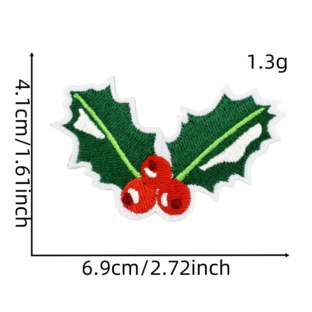 2g Weight Clothing Sticker Patches Classification 1 Piece, 1 Set Quantity Nonwoven, Polyester Material Christmas Festival Christmas Tree, Letter, Snowman Pattern Cute Style 1 Piece 1 Set Cute Christmas Tree Letter Snowman Nonwoven Polyester Clothing Sticker Patches 19