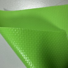 草绿色进口500d防水pvc夹网布哑光雾面复合夹网布箱包防水桶包面