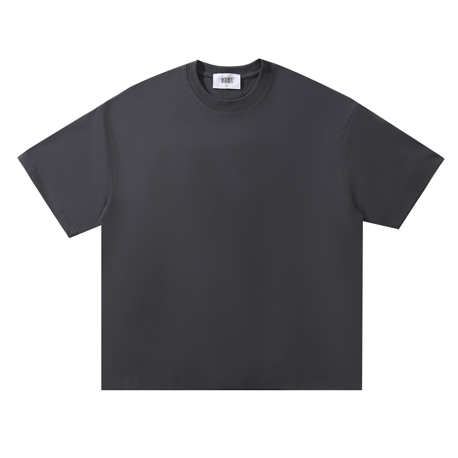 Camiseta nueva para hombre 2026, cuello redondo, color liso, unisex, triple protección, manga corta, hombro caído, top informal holgado y moderno.