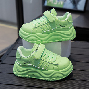 Girls' sneaker Spring New 2024 Children's Shoes Boys' Sneakers Large Children's Lightweight White Shoes Spring and Autumn Low-top