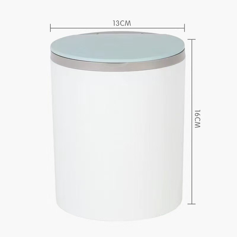 デスクトップミニゴミ箱ホームオフィスリビングルームコーヒーテーブルベッドサイドプラスチック小さなクリエイティブゴミ箱蓋付き|undefined