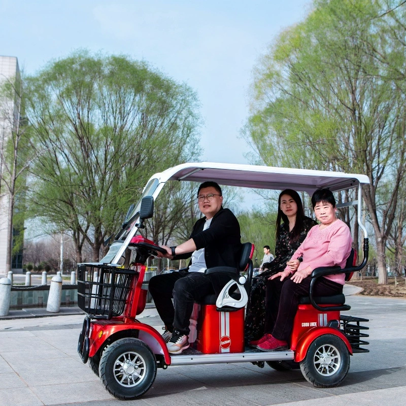 Электрический четырехколесный автомобиль, бытовой небольшой Пикап для детей с навесом, пожилые люди, ходьба по достопримечательностям, поставка производителей четырехколесных транспортных средств