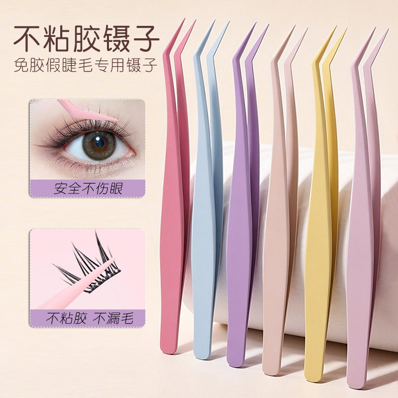 Tweezers for eyelashes stainless steel