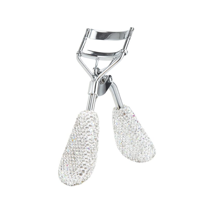 Diamond-Encrusted Eyelash Curler with Rhinestones, Wide-Angle Curler with Diamonds, Full Curling Tool, Sparkling Diamond Eyelash Curler, Makeup Brush for Styling Diamond-Encrusted Eyelash Curler with Rhinestones, Wide-Angle Curler with Diamonds, Full Curling Tool, Sparkling Diamond Eyelash Curler, Makeup Brush for Styling
