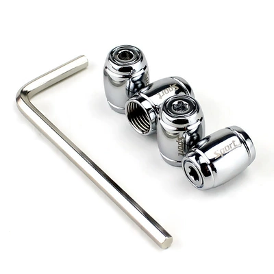 Other Automotive Exterior Supplies Anti-deflation Metal Valve Core - silver-set-of-4