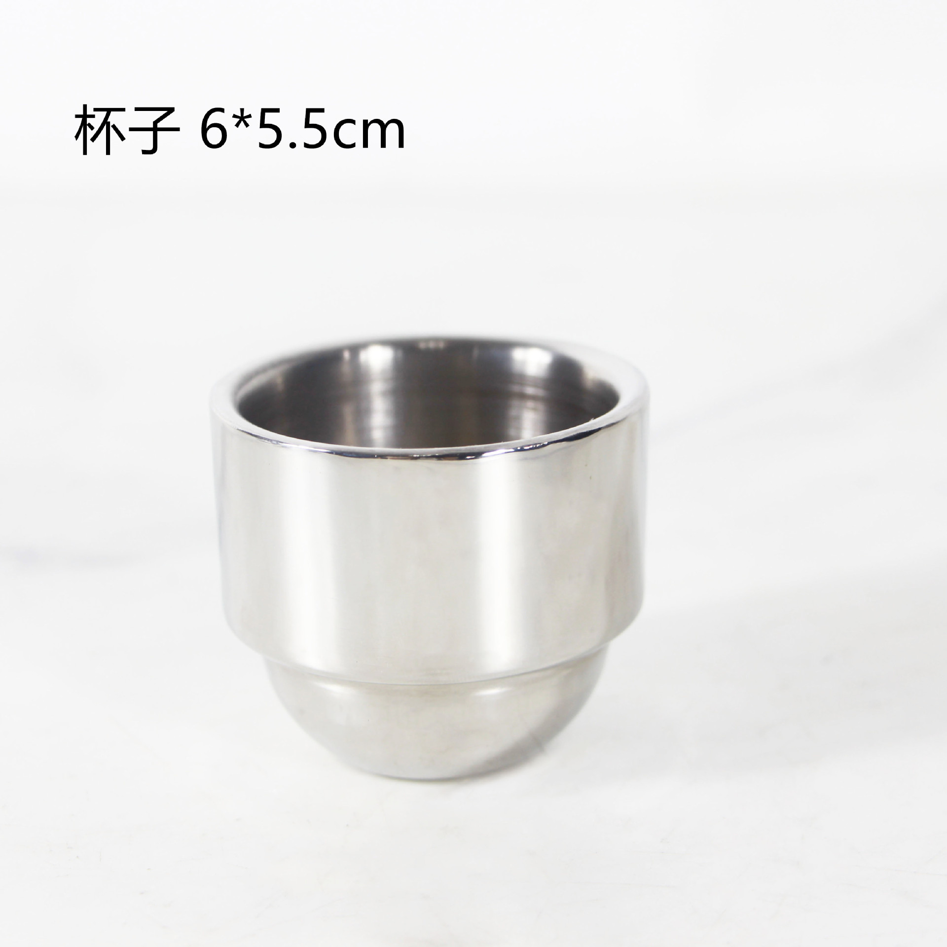 더블 레이어 커피 컵 6*5.5cm (304 스테인레스 스틸)