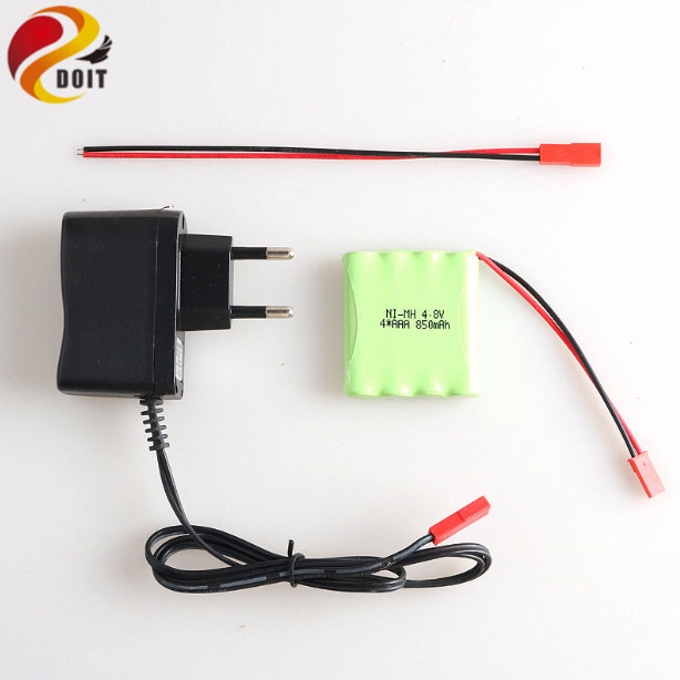遥控车玩具JST镍氢电池4.8V850mAh充电器可充电DIY拼装配件机器人
