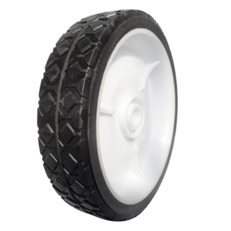 橡胶塑辐轮 实用手推车工具车轮胎 割草机轮子 静音防滑承载力强