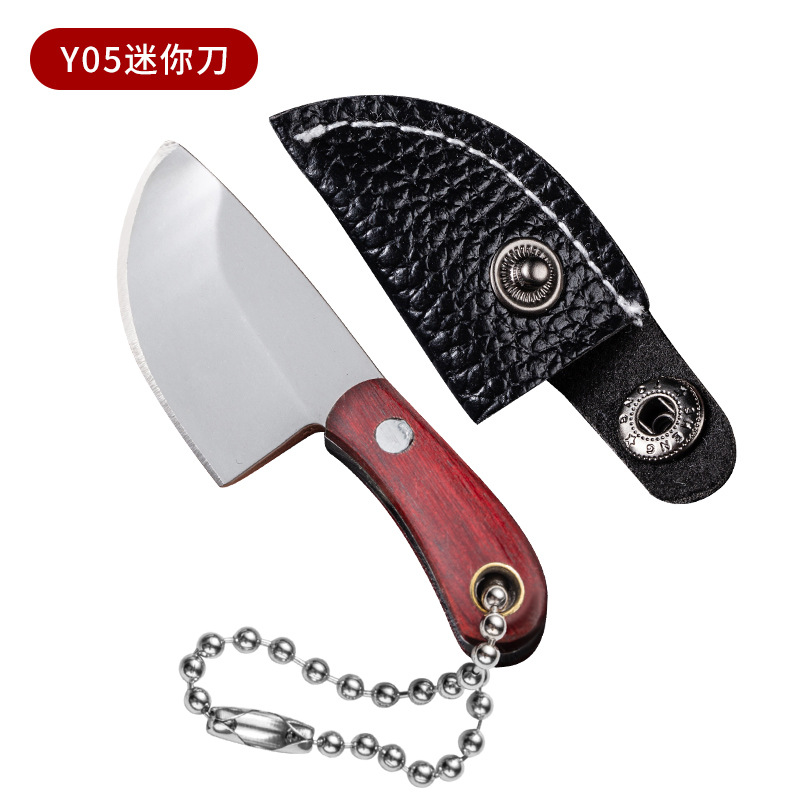 Mini cuchillo de cocina llavero EDC al aire libre portátil cuchillo no plegable cuchillo de desembalaje creativo