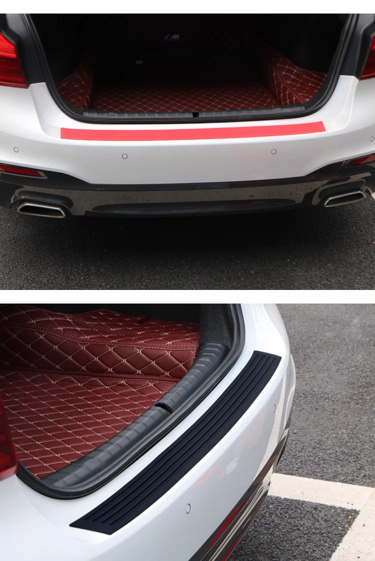 Universal Car Trunk Protection Strip Bumper Anti-Collision Anti-Scratch Tailgate Decorative Strip Threshold Rear Guard Protection Sticker
