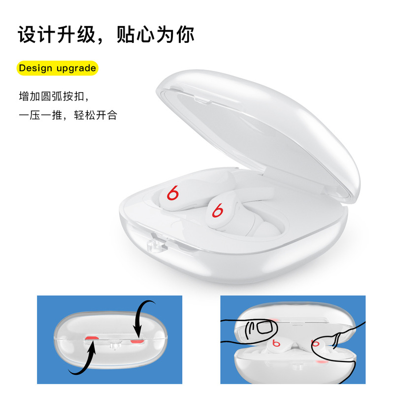 Suitable for Beats Fit Pro Earphone Protective Case, Sports Bluetooth Protective Shell, High-Transparency Soft Shell Storage Bag Suitable for Beats Fit Pro Earphone Protective Case, Sports Bluetooth Protective Shell, High-Transparency Soft Shell Storage Bag