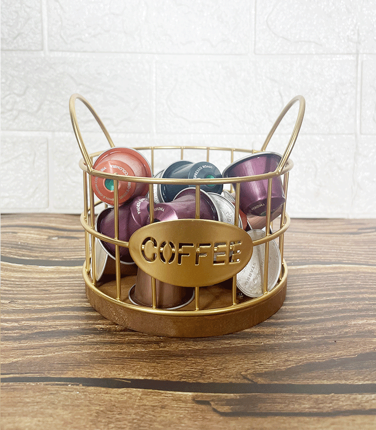 Iron Material Christmas, Valentine'S Day, New Year Festival Casual Classical Solid Color Iron Coffee Basket