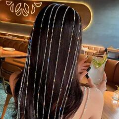 クロスボーダー人気の気質ラインストーン編み込みヘアチェーンレディースサマーヘッドチェーンタッセルドレッドヘアチェーンヘアバンドヘッドバンドヘッドバンド