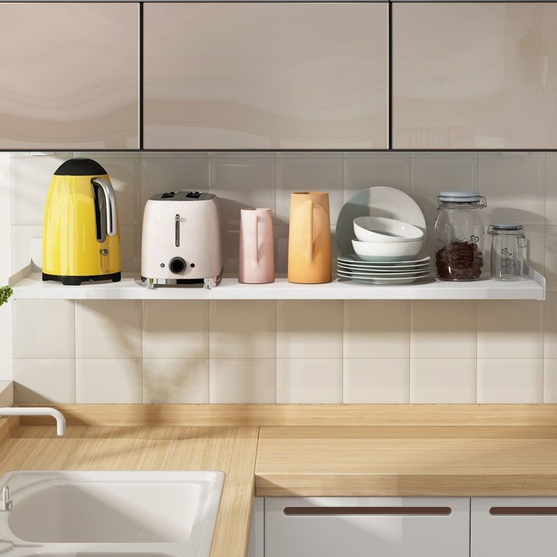 Estante de cocina sin perforación tipo pared separador blanco condimentar pared horno de microondas almacenamiento multifuncional image 12