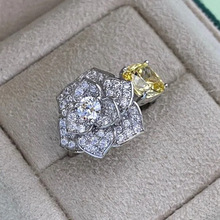 �y��¿�S925���y8*8mm�S荱����и߼���ɽ�軨�r�н�ָ��Ů