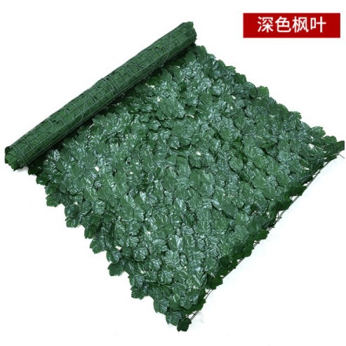 Suministro directo transfronterizo, cerca de plástico de simulación, cerca de patio, pared de plantas de simulación, jardín al aire libre, cerca de hojas verdes