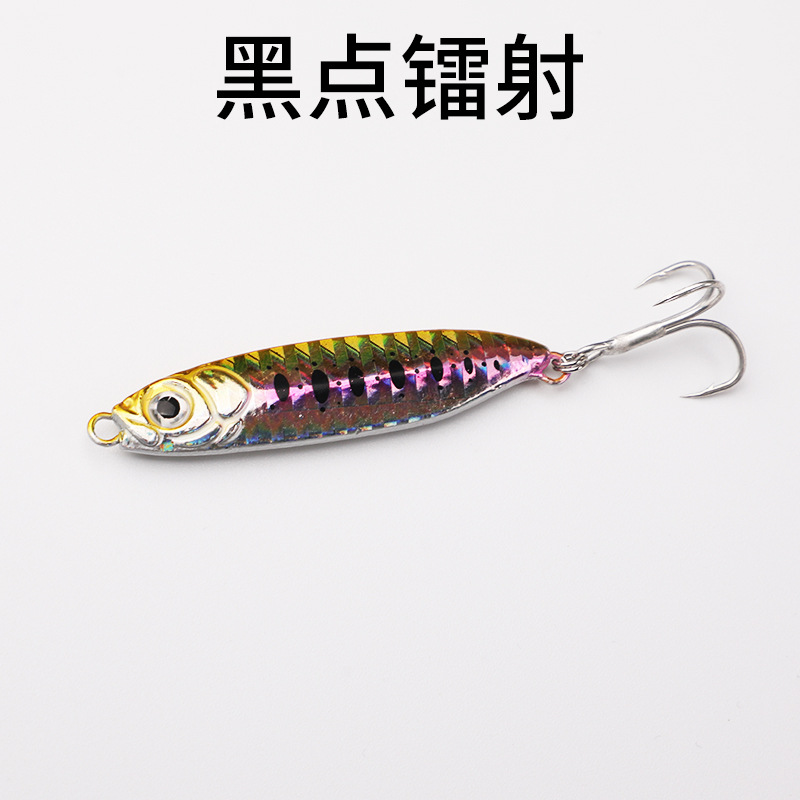 5 Colors Metal Jigging Spoon Fishing Lures Bass Walleye Perch Fresh Water Fishing Lure