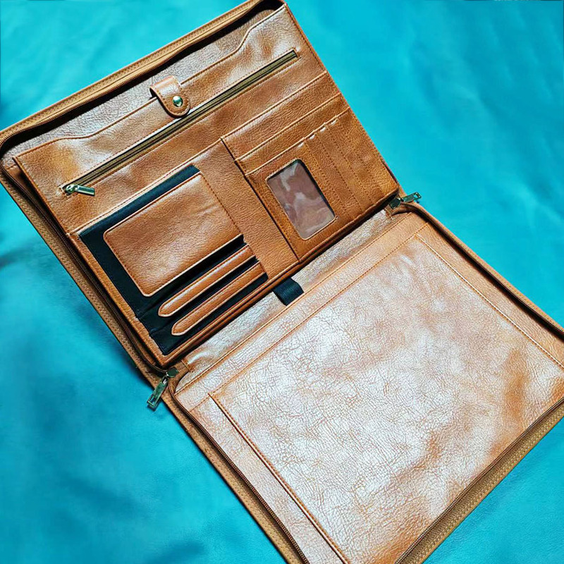 Guangzhou Customized Business Folder Multi-Functional Office Document Bag A4 Size Can Hold Laptop Manager Folder