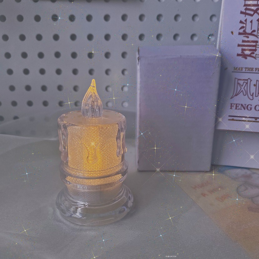 Creative table candle, nail decoration, night light, fall protection