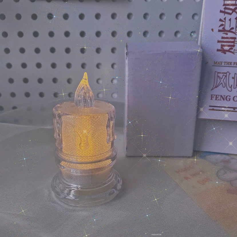 Creative table candle, nail decoration, night light, fall protection