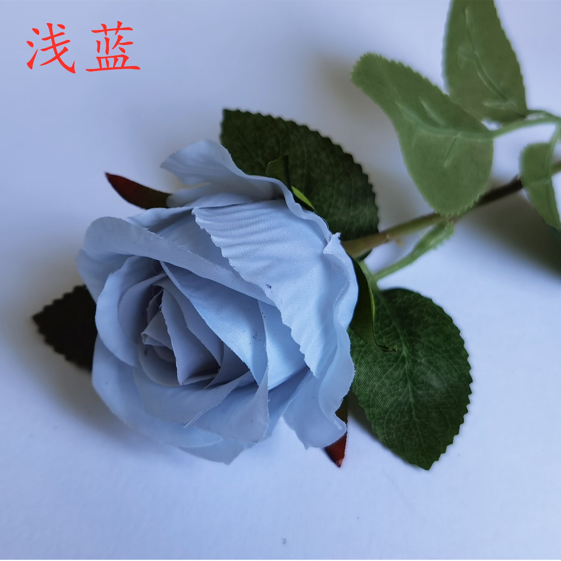 Simulación de flores de rosa única rosa de San Valentín boda en el hogar flores falsas flores artificiales sensación de tela de terciopelo rosa