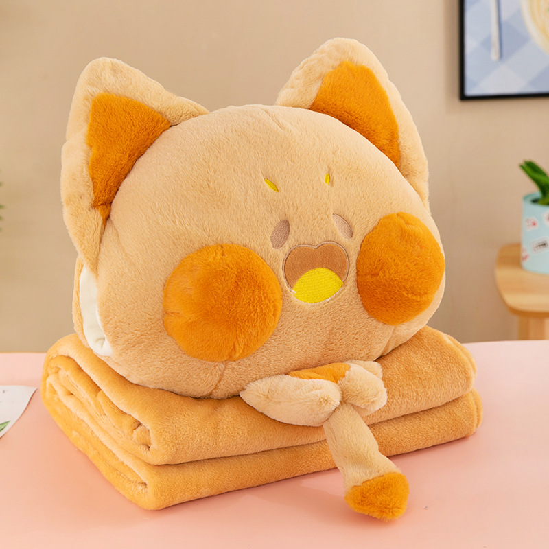 오렌지 레드 낙서 고양이