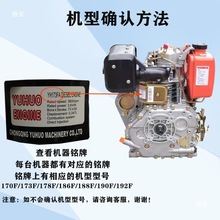 风冷单缸柴油机配件173F-192F发动机水泵微耕机启动杯爪盘