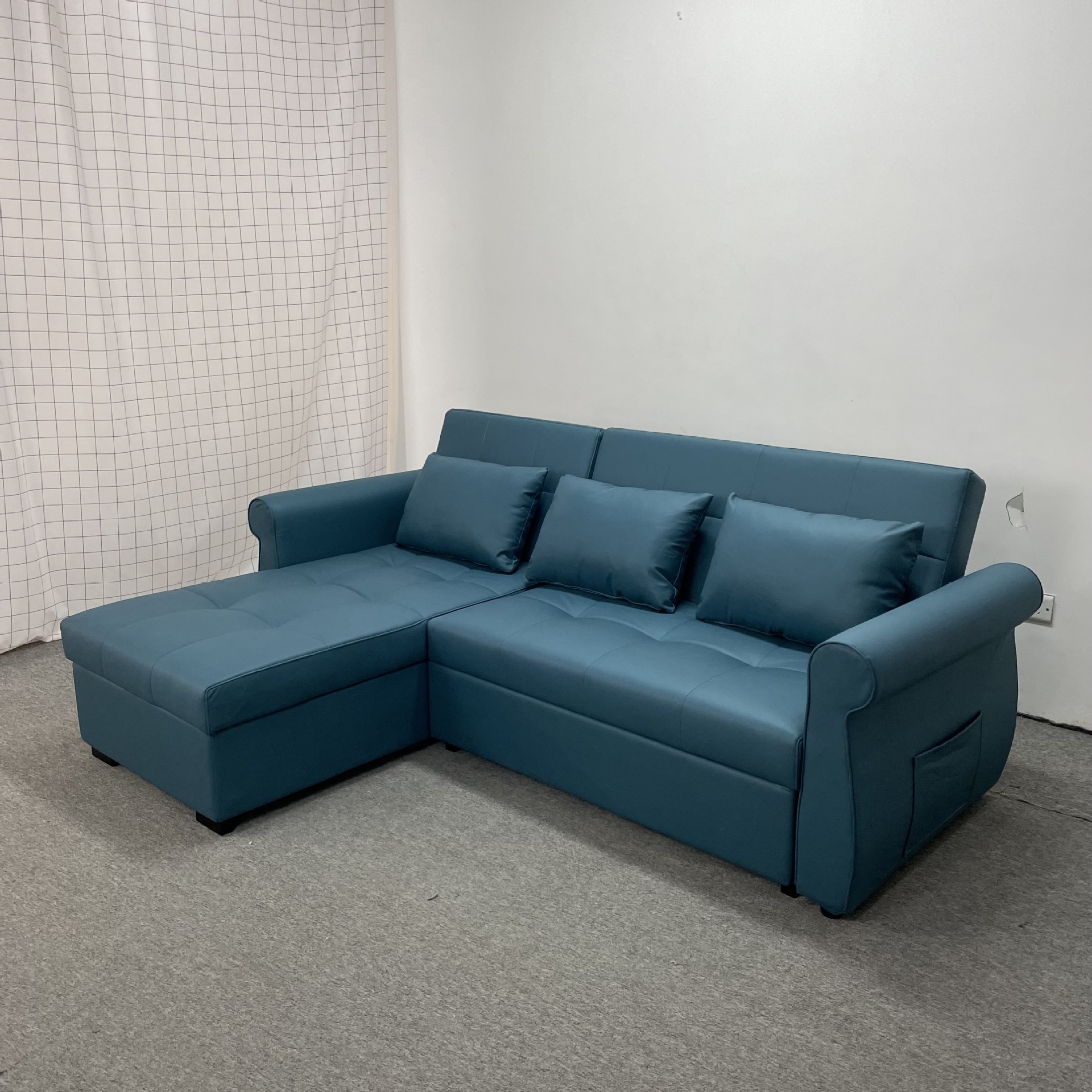 Sofá cama multifuncional de doble propósito, sala de estar, apartamento sin lavado, tecnología combinada de sofá cama con mano de obra.