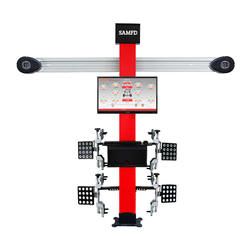 Venta directa de fábrica de SAMFD localizador de cuatro ruedas 3D equipo de posicionamiento de cuatro ruedas de precisión inspección de mantenimiento de neumáticos de automóvil