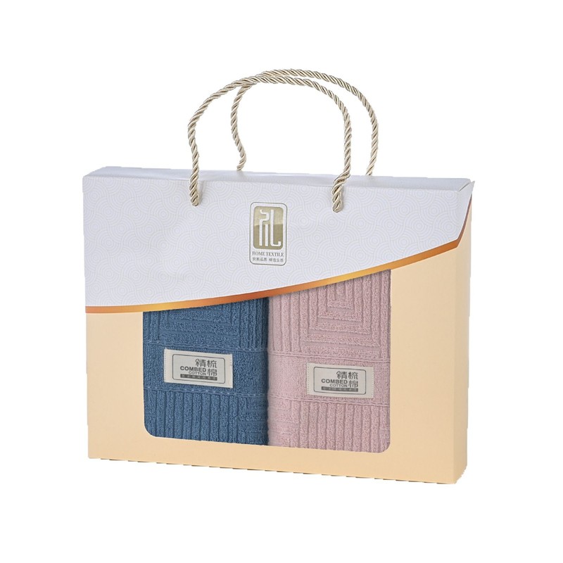 純綿バスタオルギフトボックス卸売 結婚式のお返し 会社贈答品 ジャカード織り ロゴ刺繍可能 イベント開店記念タオルギフトボックス|undefined