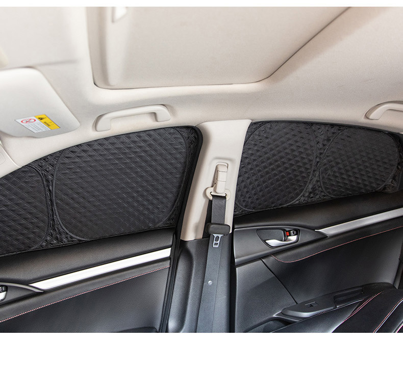 Suitable for Special Vehicles, Six-Layer Thickened Full Blackout Car Sunshade Curtain for Side Windows, Sun Protection, Heat Insulation, Foldable Privacy Curtain