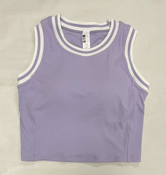 Tennis chaleco deportivo mujer taza de malla rosca retro