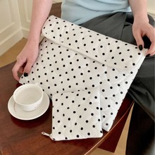 韩国跨境爱心波点内胆包ins风韩式简约13寸笔记本收纳包保护套