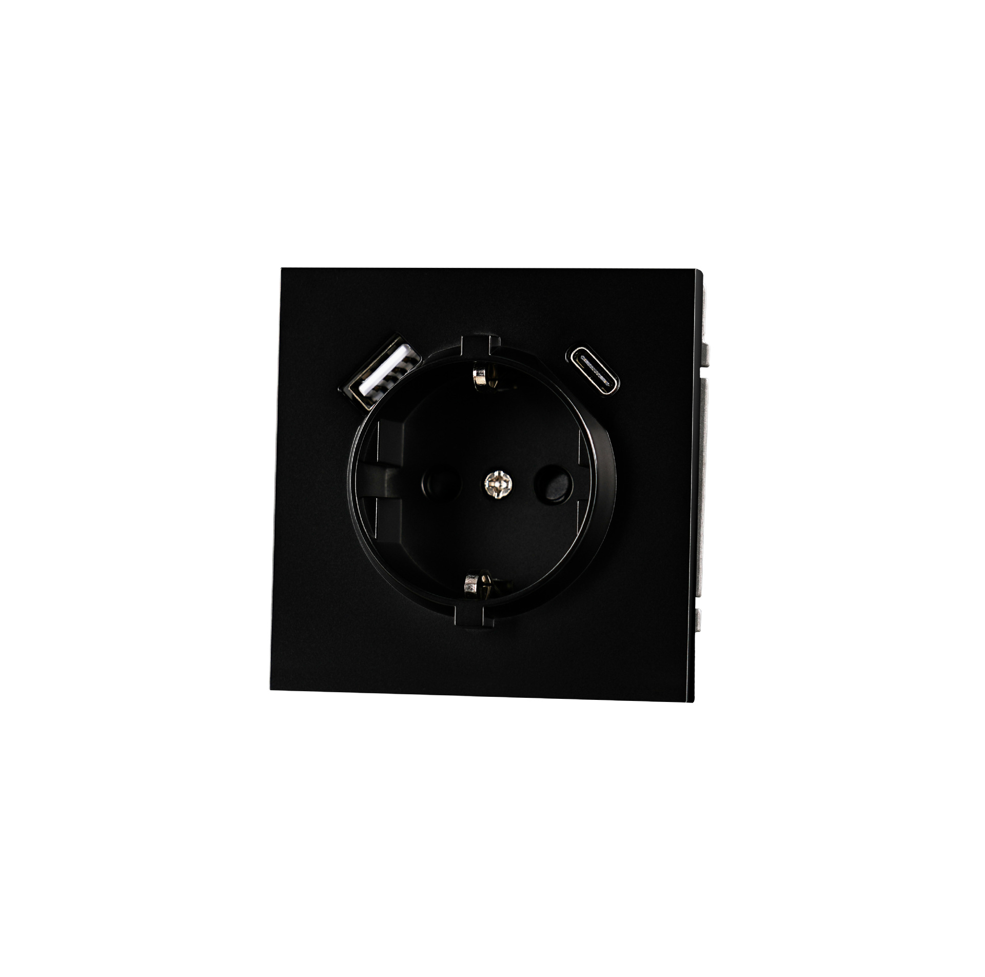 German socket with 2 usb(A+C)