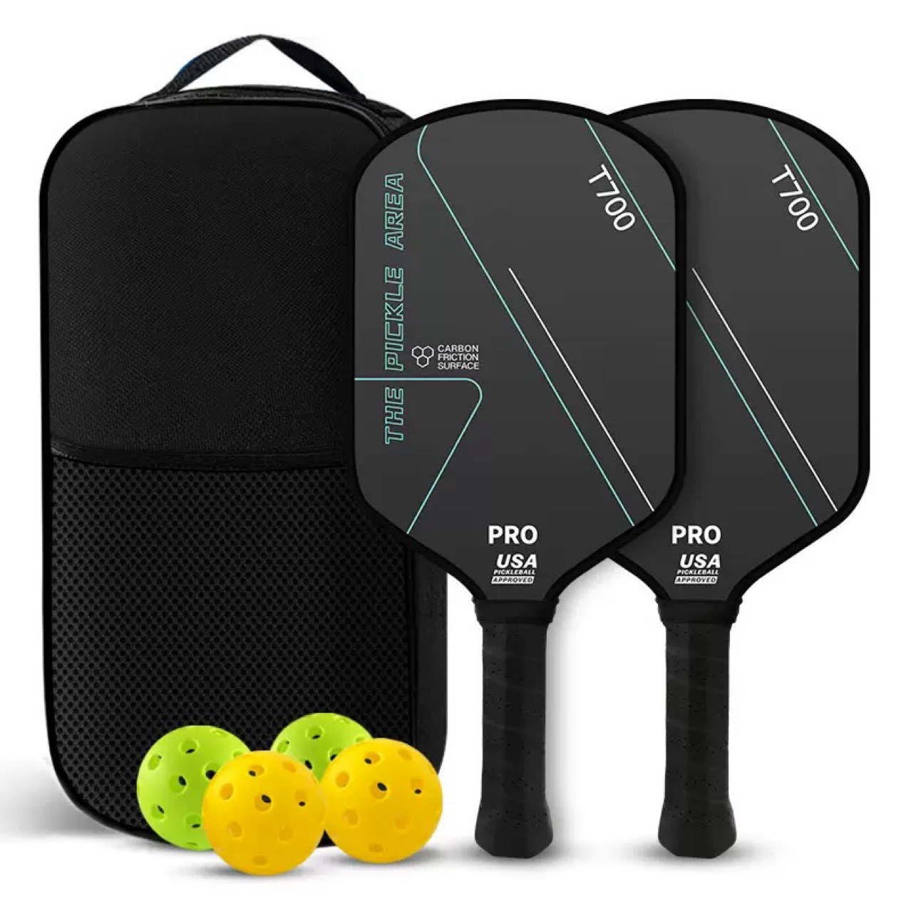 pickleball paddles 匹克球拍T700碳纤维布纹磨砂匹克拍工厂货源