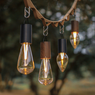 Outdoor Camping Light Edison Tent Milk Bubble Light Atmosphere Light Christmas Decoration Lighting Charging Waterproof Night Light