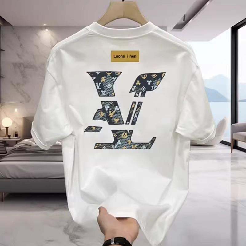 T-shirt masculina de algodão premium corte oversize estampada_voghion.com